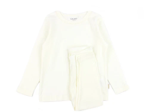 CeLaVi snow white pointelle pyjamas